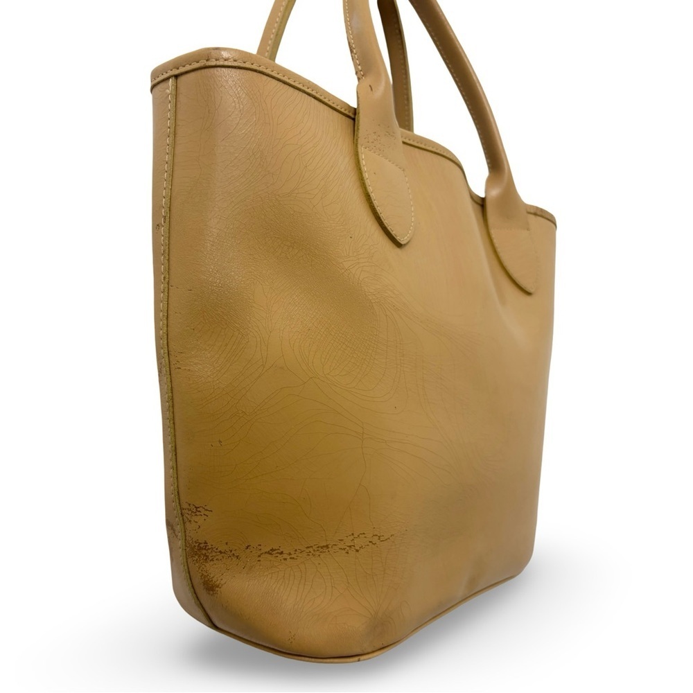 Vintage Longchamp - Beige Leather Handbag - Picture 2 of 15
